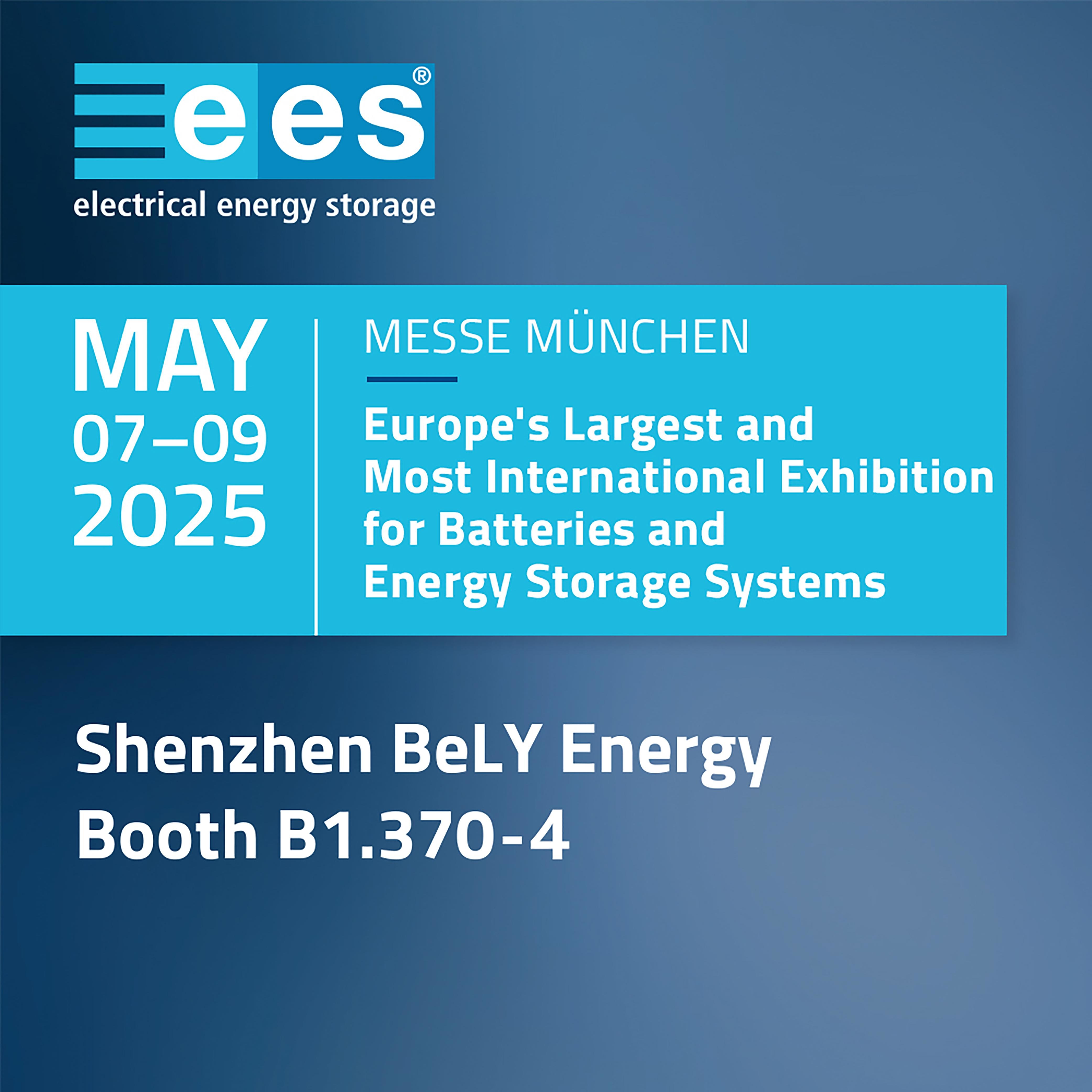 Latest company blogs about Welcome to Visit BeLY Energy at The smarter E Europe 2025