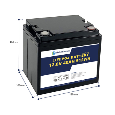 Buy Bely Energy 12V 40AH LiFePo4 Battery Light Weight For UPS / EV / Yacht online manufacture
