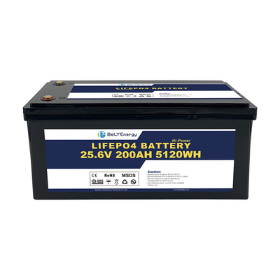 Buy Bely Energy Bluetooth Function UN38.3 Portable Lifepo4 Deep Cycle Battery 24v 200ah online manufacture