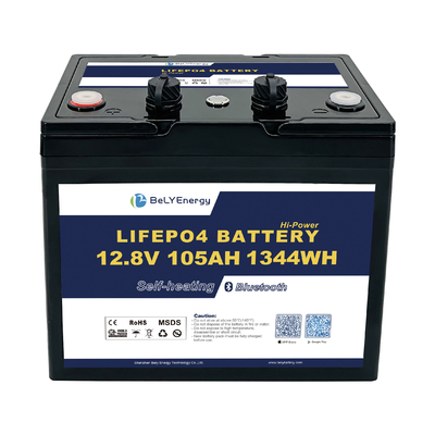 Buy Solar Energy System 12v 105ah Lifepo4 Battery Customized With CAN RS485 Interface online manufacture