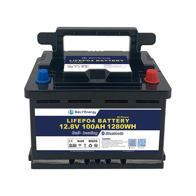 Buy LiFePO4 ABS Case 12.8V Lithium Battery with 3.5V Cells Balancing Voltage online manufacture