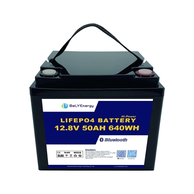 Buy 12V 50AH LiFePo4 Battery with and Smart BMS for and Easy Replacement online manufacture