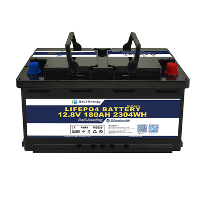 Buy Brand New Large Capacity H8 DIN 12V180Ah Rechargeable LiFePO4 Battery For RV Camper online manufacture