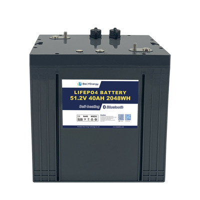 Buy LiFePO4 Golf Cart Battery 48V 40AH With Self-heating And Communication Protection Class IP65 online manufacture