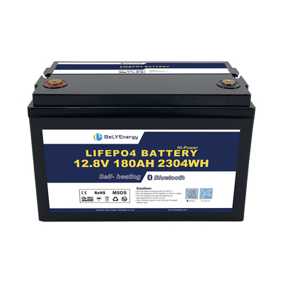 Buy RV Battery with BT and self-heating LiFePO4 lithium battery 12V 180AH  for Energy Storage online manufacture