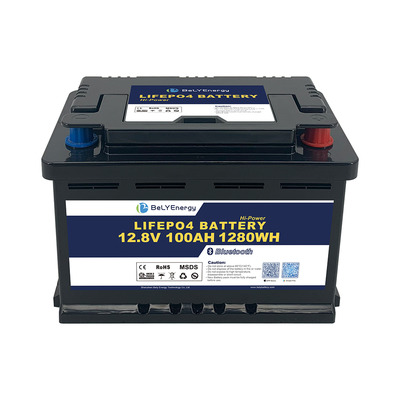 Buy 12V 100Ah LiFePO4 Battery with UL1642 UN38.3 Certification and H6 DIN Case online manufacture