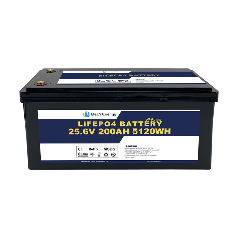 UN38.3 Portable Lifepo4 Deep Cycle Battery 24v 200ah