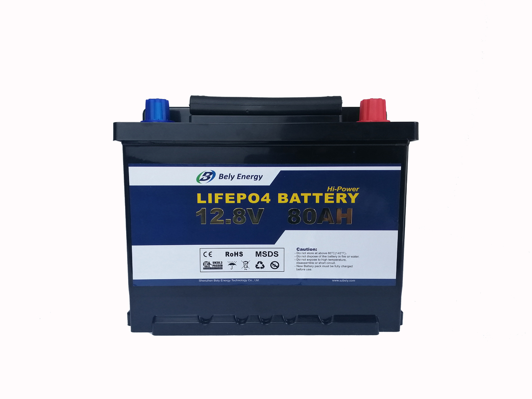 100% DOD 80 Amp Hour 12V LiFePo4 Battery Rechargeable Lifepo4 Caravan Battery