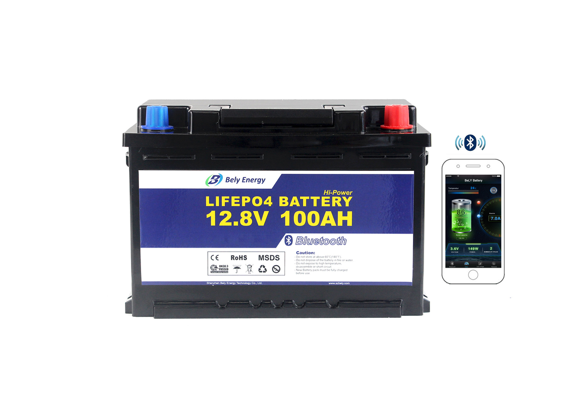 Deep Cycle Bluetooth Lithium Ion Lifepo4 Battery 12v 100ah