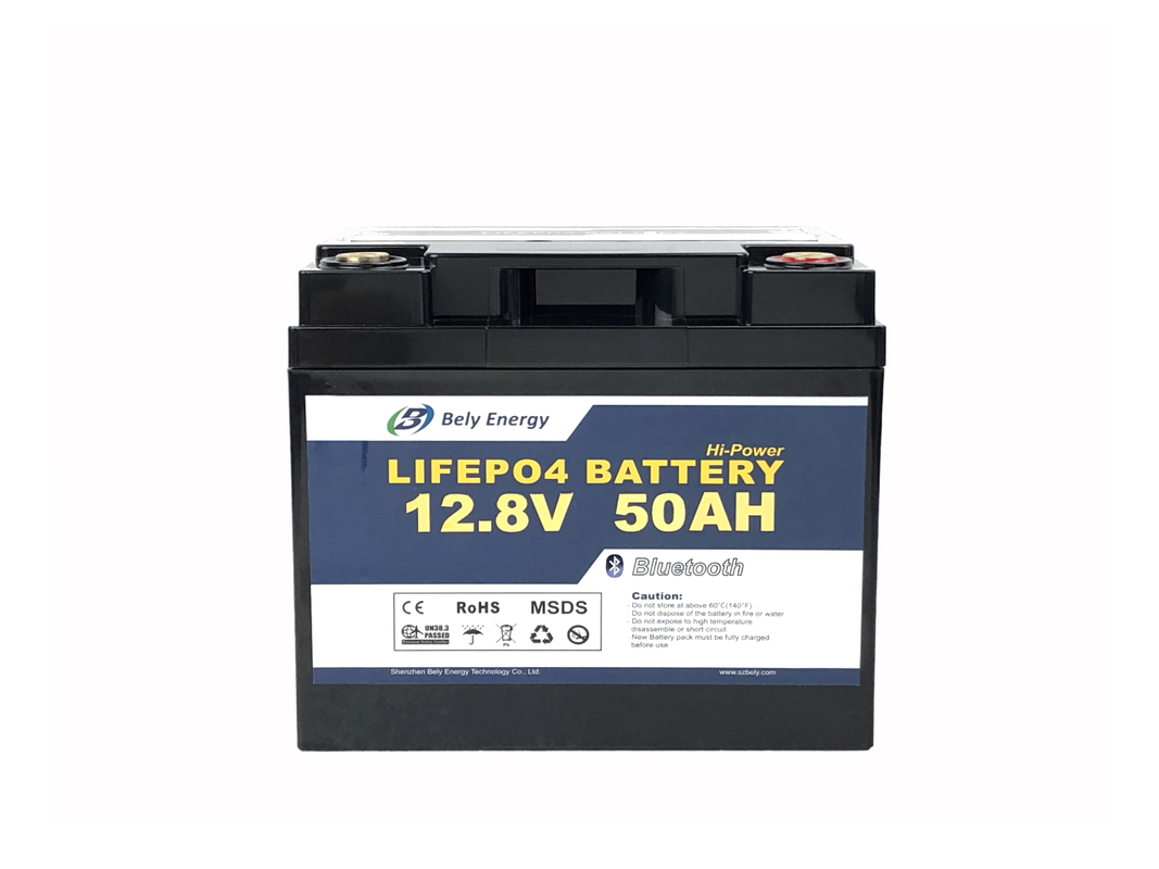 BMS Bluetooth 4.0 12V LiFePo4 Battery 50 Amp Hour Lithium Ion Battery