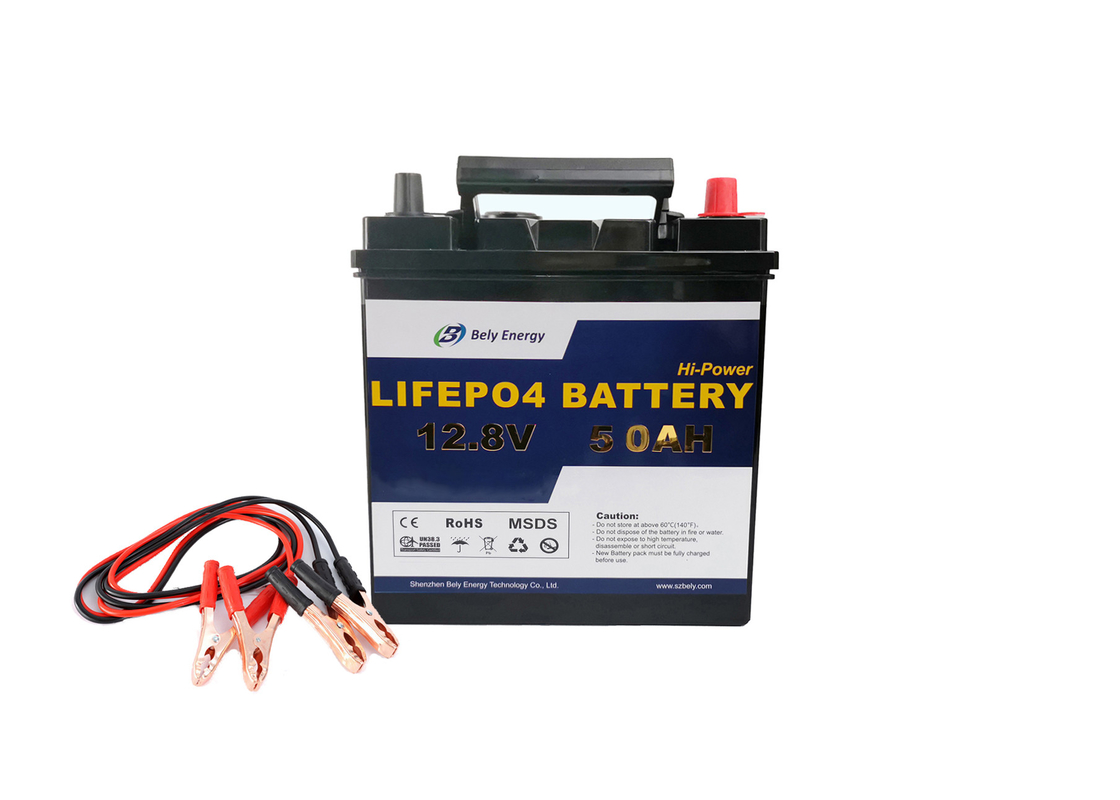12V Deep Cycle Lithium Battery 50Ah LiFePo4 Battery Backup For Home Appliances