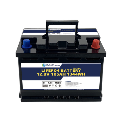 Deep Cycle Rechargeable 12v 105ah Lithium Battery For Solar Power System Energy Storage