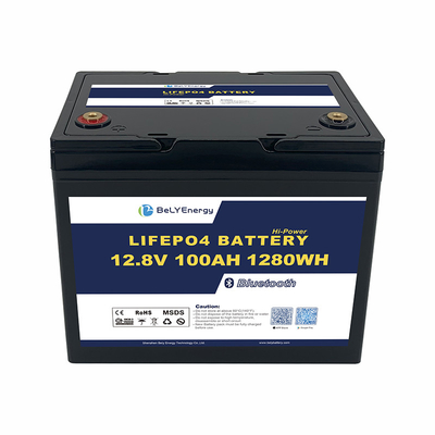 IP65 Waterproof 3.5V Cells Balancing Lithium Battery 12V100Ah Solar Battery Lithium