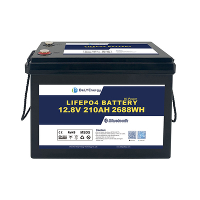 Long Cycle Life Peak Discharge 260A Lithium 12V 210Ah LiFePO4 Battery Pack For RV