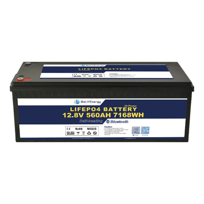 12V 560AH Lithium Battery with 300A current BMS  LiFePO4 with BT and self heating