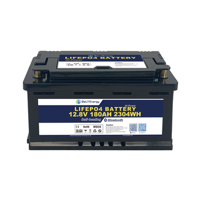 DIN H8 case 12V 180AH LiFePO4 Lithium Battery With BT And Self Heating