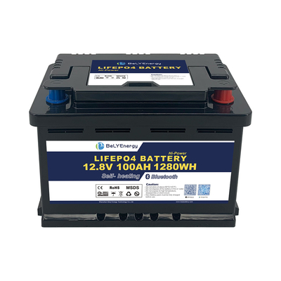 RV  LiFePO4 Battery for energy storgage 12V 100AH with BT and self-heating