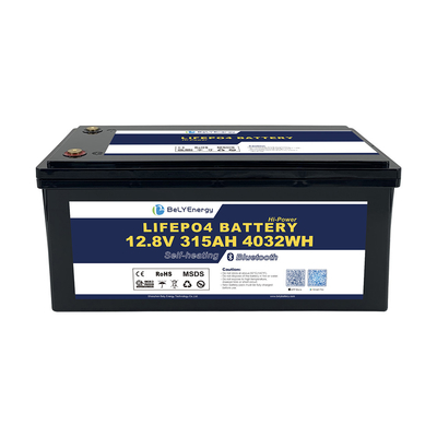 LiFePO4 Lithium Battery 12V 315AH With BT And Self-Heating For RV Caravan