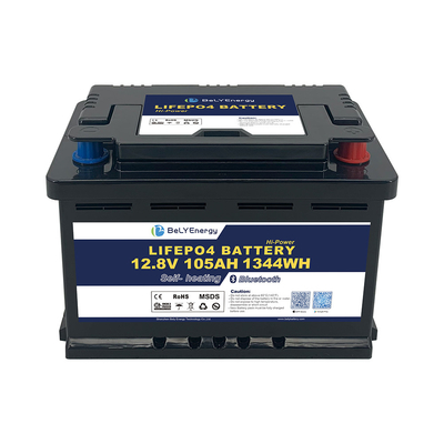 RV  LiFePO4 Battery For Energy Storgage 12V 105AH With BT And Self-heating