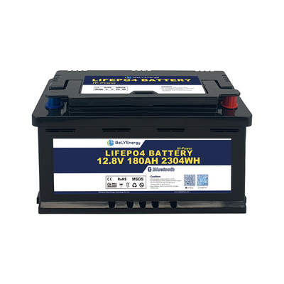H8 DIN Case RV Caravan LiFePO4 Battery 12V 180AH BT Version