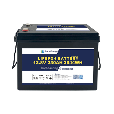 12V 230AH RV Lithium Battery in ABS case and smart BMS with BT/Self-heating/Communication integrated