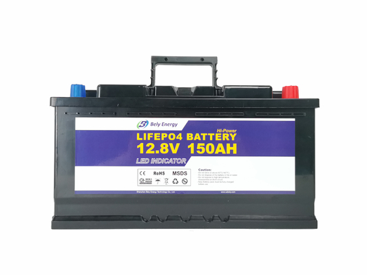 LED 12V 150Ah LiFePo4 Battery Home Solar Energy Storage System Battery