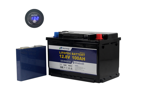 Street Light Marine Lithium Battery 100Ah 12V Lifepo4 Battery Pack With Display