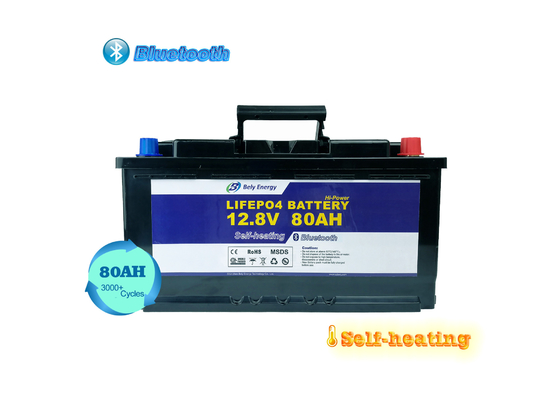 Grade A Bluetooth Lithium Iron Phosphate Battery 12V 80Ah For Robot