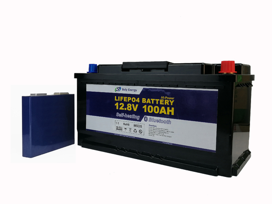 Caravans UPS 12V 100AH LiFePO4 Lithium Battery With Heating Elements Bluetooth