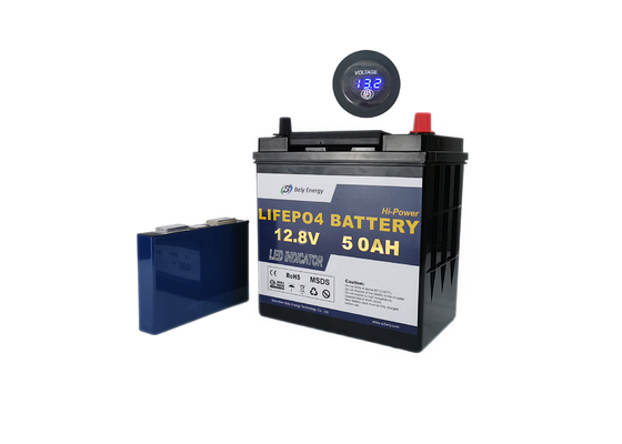 Grade A 12V 50Ah Lithium Iron Phosphate Battery For Electric Vehicle